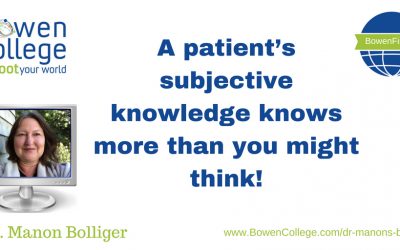 A patient’s subjective knowledge knows more than you might think!