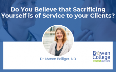 Do You Believe that Sacrificing Yourself is of Service to your Clients?