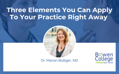 Three Elements You Can Apply to Your Practice Right Away