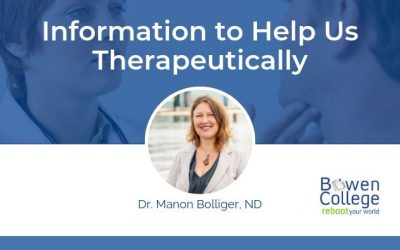 Information to Help Us Therapeutically