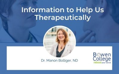 Information to Help Us Therapeutically